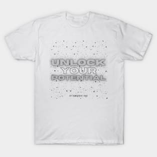 Unlock Your Potential Gym Workout Exercise Motivation T-Shirt